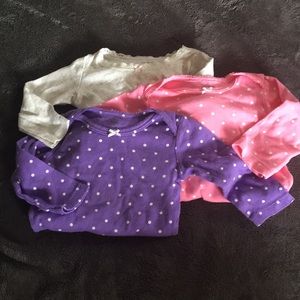 Baby girl bundle of Carter’s long sleeve bodysuits